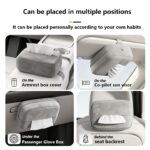 Premium Car Seat-Back Tissue Holder – Soft Grey - Image 6