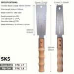 Japanese Pull Saw Set – 2 Double-Sided Woodworking Saws - Image 2