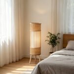 Tall Rattan Lantern Candle Holder - Image 8