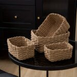 Set of 4 Natural Woven Storage Baskets - Image 9