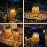 Sorella Set of 2 Woven Solar Garden Lanterns - Image 5