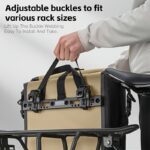 56L Waterproof Expandable Bicycle Pannier Set – 2 Pieces - Image 4