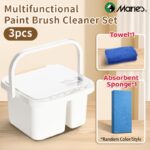 Marie’s 3-Piece Artist Paintbrush Cleaning & Storage Station