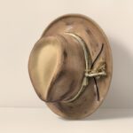 Unisex Distressed Vintage Fedora Hat - Image 3