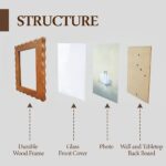 Wavy Edge Solid Wood 5x7 Photo Frame - Image 3