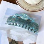 Large Hollow Tortoiseshell Hair Claw Clip - Image 11