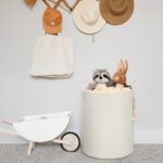 Large Cream Woven Rope Laundry Basket with Handles - Image 5