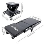 3-in-1 Rolling Mechanic’s Creeper & Workshop Stool - Image 2