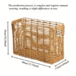 Hand-Woven Rattan-Style Narrow Storage Basket for Home - Image 2
