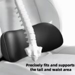 Breathable Ergonomic Car Lumbar Support Cushion – Warm Beige - Image 5