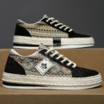 Men’s Woven Canvas Espadrille Sneakers - Image 8