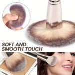 MAANGE 20-Piece Taupe Professional Makeup Brush Set with Velvet Pouch - Image 8