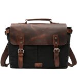 Vintage Waxed Canvas Men’s Messenger Bag - Image 5