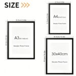 Set of 2 Minimalist Wooden Picture Frames – A4 / A3 / 30x40cm - Image 4