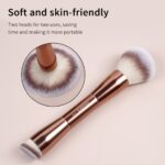 MAANGE 13-Piece Espresso Makeup Brush Collection with Travel Case - Image 5