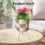 Cross-Woven Raised Plant Stand - Image 7
