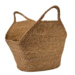 Natural Woven Storage Basket with Tall Handle - Image 5