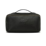 Genuine Leather Travel Cosmetic Organiser – Black - Image 5