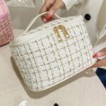Luxury Tweed Beauty Travel Case - Image 4
