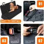 Quilted Waterproof Dog Car Seat Cover – Universal Rear Bench Protector - Image 6