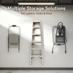 Heavy-Duty Wall-Mounted Ladder Storage Hooks - Image 3