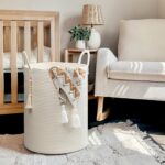 Large Cream Woven Rope Laundry Basket with Handles - Image 4