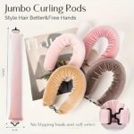 Ellitina Jumbo Velvet Heatless Curling Rods for Overnight Waves - Image 6