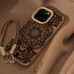 Mandala-Print Phone Case with Crossbody Lanyard - Image 3