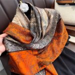 Scenic Landscape Pure Silk Square Scarf - Image 5