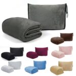Premium Packable Travel Blanket with Storage Pouch – Charcoal Grey - Image 5
