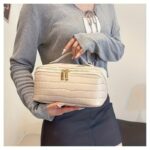 Luxury Black Croc-Effect Beauty Travel Case - Image 8