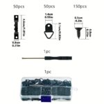 252-Piece Picture Frame Hanging Kit with Black & Brass Hardware Organiser - Image 6