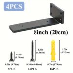 Slim Black Steel Floating Shelf Brackets - Image 9