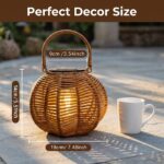 Orla Handwoven Solar Garden Lantern - Image 3