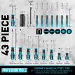 Professional 43-Piece Magnetic Screwdriver Set with Storage Case - Image 2