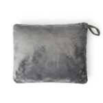 2-in-1 Packable Travel Blanket & Pillow with Luggage Sleeve – Charcoal Grey - Image 11