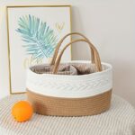 Cream Woven Storage Basket with Removable Dividers - Image 6