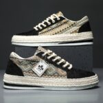 Men’s Woven Canvas Espadrille Sneakers - Image 10