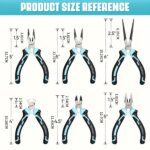 6-Piece Precision Mini Pliers Set with Storage Pouch - Image 2