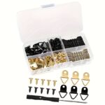252-Piece Picture Frame Hanging Kit with Black & Brass Hardware Organiser - Image 13