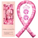 Ellitina Luxury Satin Heatless Curling Set – Blush Pink - Image 8