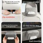Premium Car Seat-Back Tissue Holder – Soft Grey - Image 8
