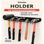 Heavy-Duty 5-Slot Wall-Mounted Hammer Holder