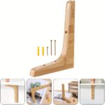 Natural Wood Floating Shelf Brackets — 2 Pack - Image 2