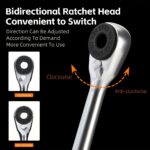 Compact Bicycle Ratchet Repair Tool Kit with Carry Pouch - Image 4