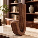 Natural Walnut Adhesive Wall Hook - Image 3