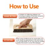 Natural Wood Wallpaper Smoothing Brush with Soft Bristles - Image 8