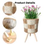 Cross-Woven Raised Plant Stand - Image 6