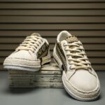Men’s Woven Canvas Espadrille Sneakers - Image 12