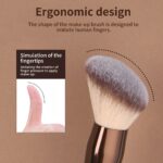 MAANGE 13-Piece Espresso Makeup Brush Collection with Travel Case - Image 9